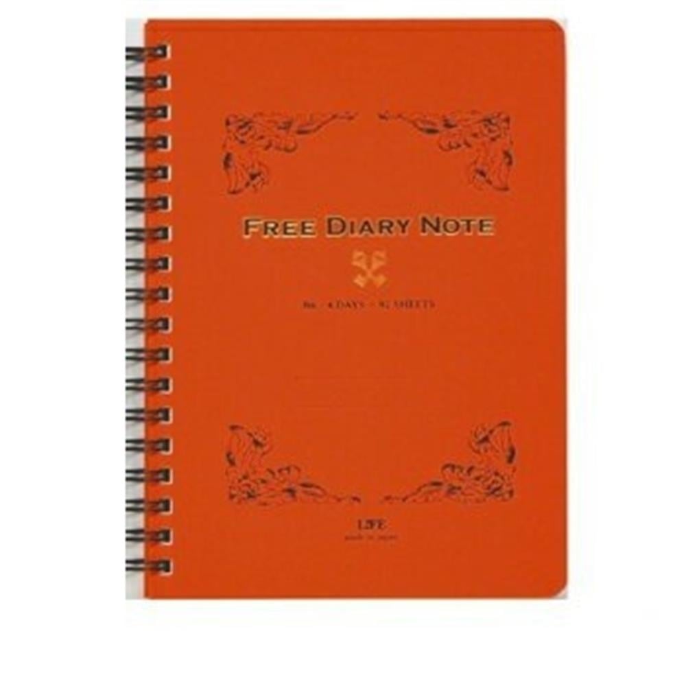 Life Free Diary B6 Telli Turuncu Defter Çizgili 