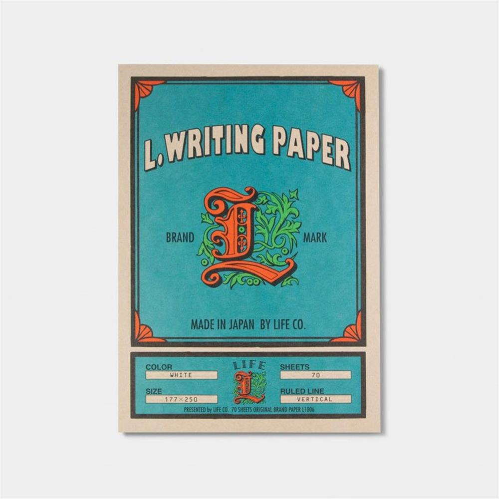 Life L.Writing Paper Dikey Çizgili Bloknot
