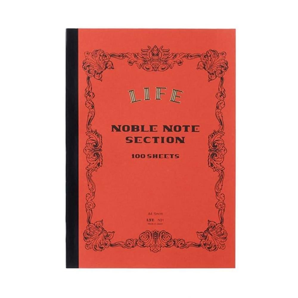 Life Noble Note A4 Kareli Kırmızı Defter