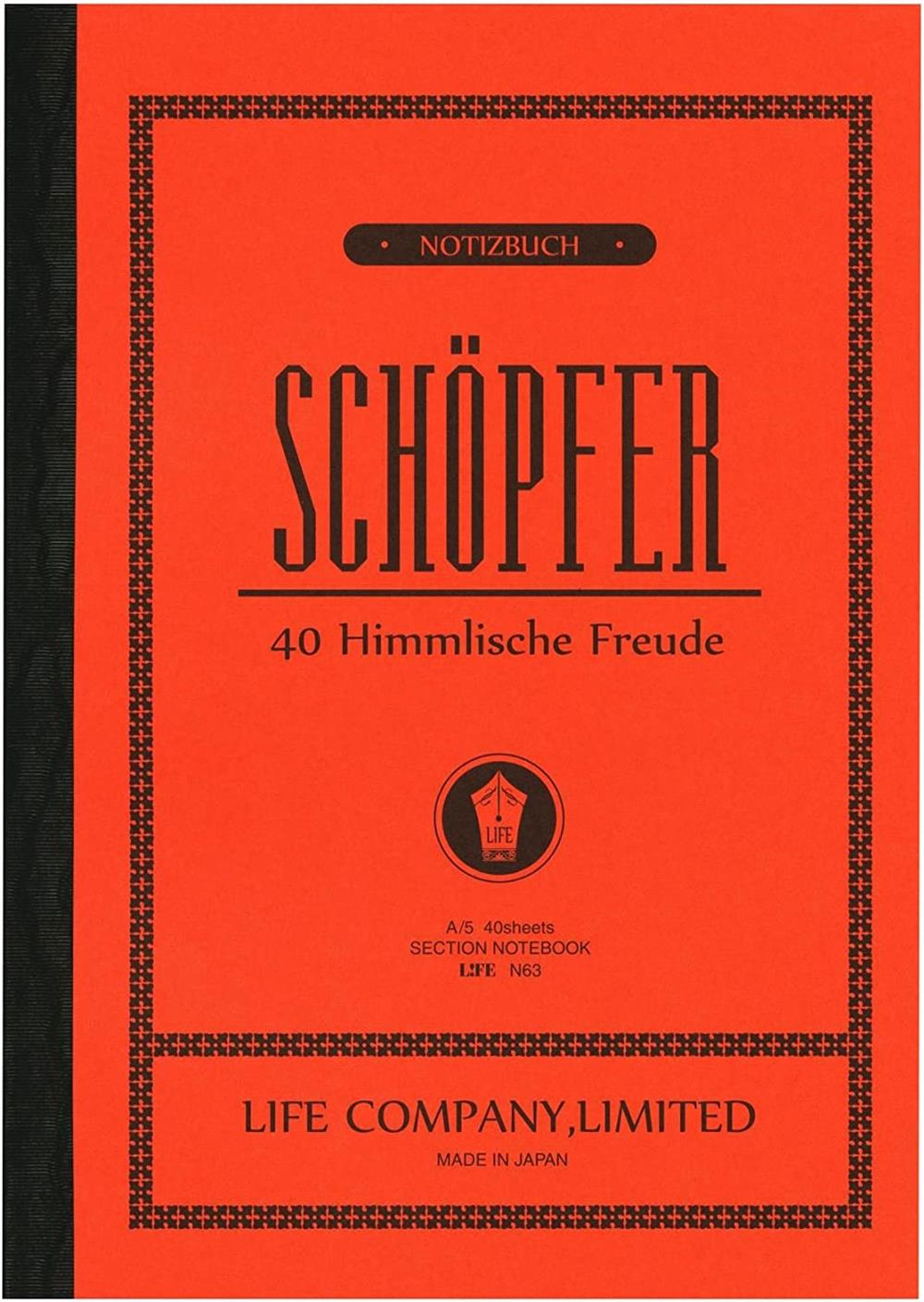 Life Schöpfer N62 B5 Ciltli Defter