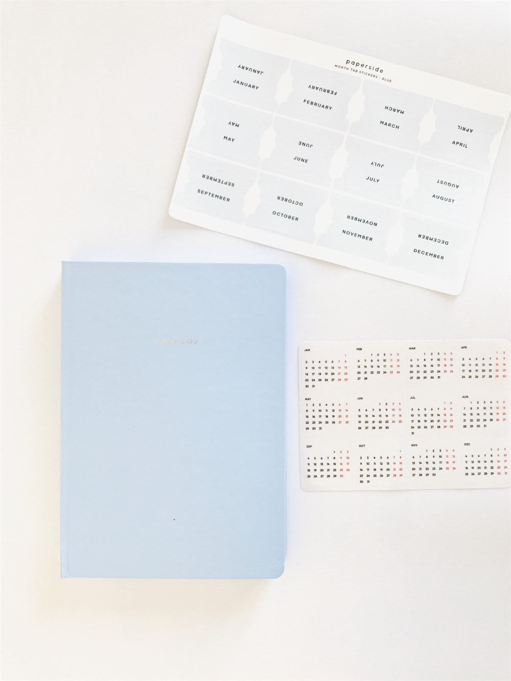 Light Blue Basic Planner Seti