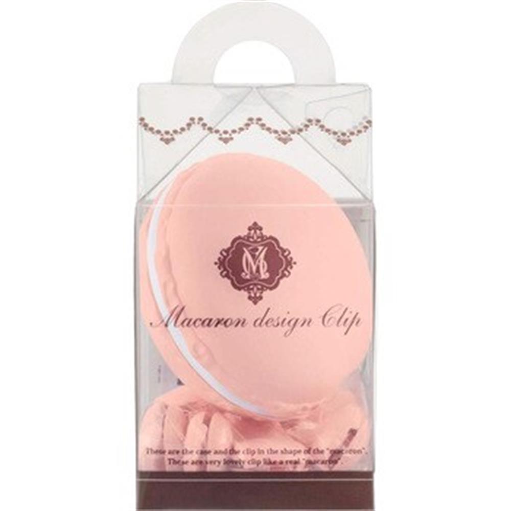 Macaron Design Klips Pembe