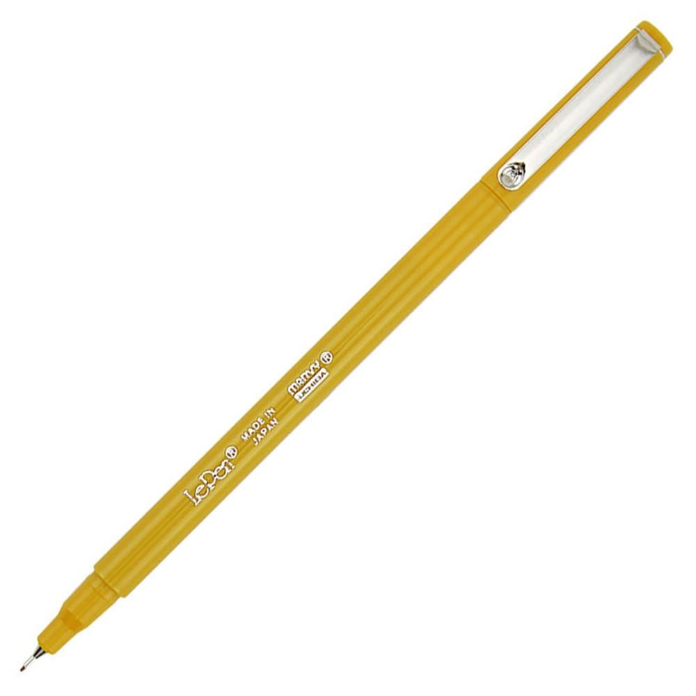 Marvy Uchida Le Pen 4300 Kalem Extra Fine Uç Metal Klips 0.3 mm Uç Hardal (Mustard)
