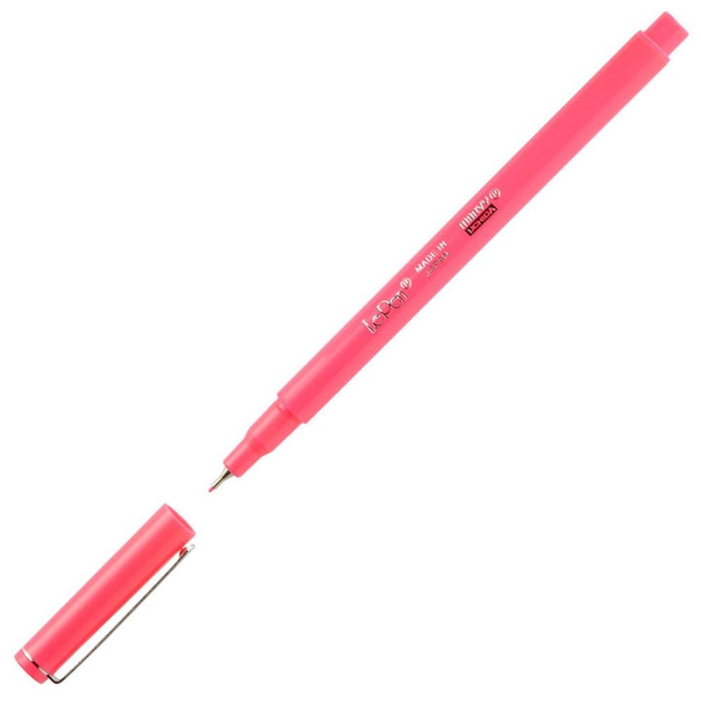 Marvy Uchida Le Pen 4300 Kalem Extra Fine Uç Metal Klips 0.3 mm Parlak Pembe (Fluorescent Pink)