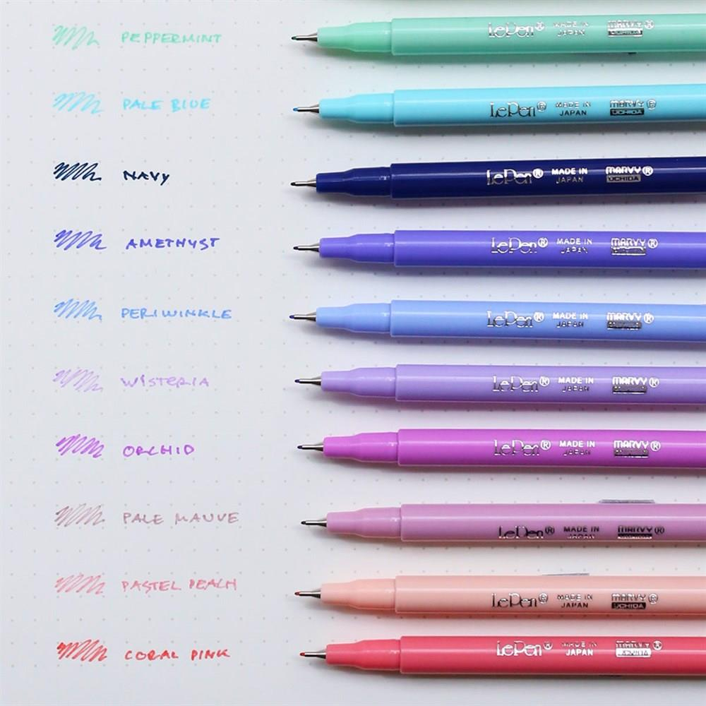 Marvy Uchida Le Pen 4300 Kalem Extra Fine Uç Metal Klips 0.3 mm Parlak Pembe (Fluorescent Pink)