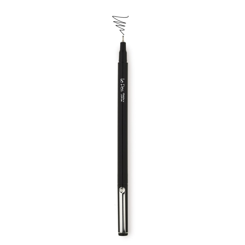 Marvy Uchida  Le Pen 4300 Kalem Extra Fine Uç Metal Klips 0.3 mm Uç Siyah (Black)