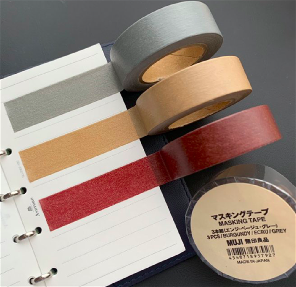 Muji 3'lü Washi Bant Seti 