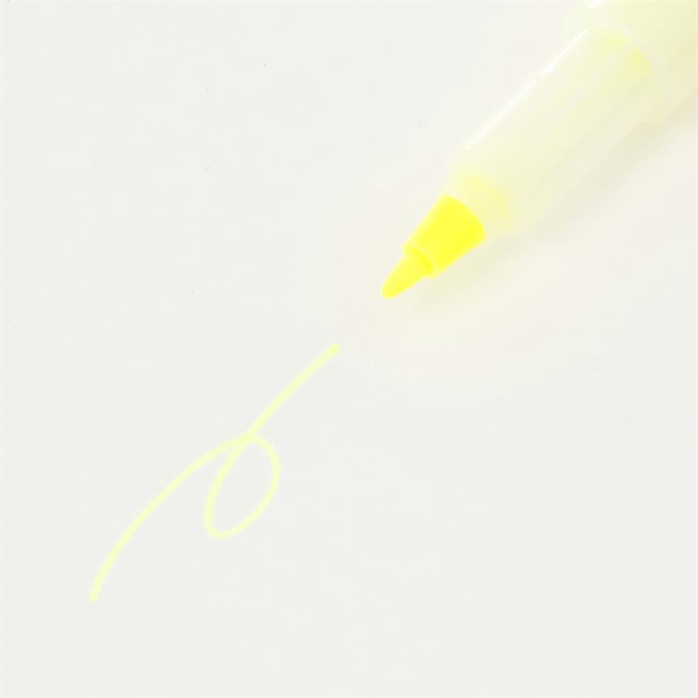 Muji Çift Taraflı Neon Sarı Highlighter