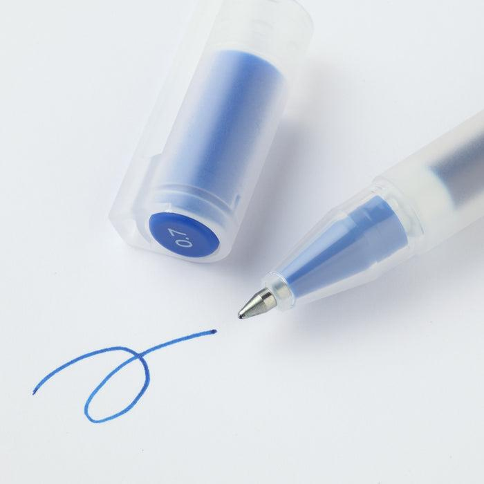 Muji Kapaklı Jel Kalem 0.7 mm Mavi 
