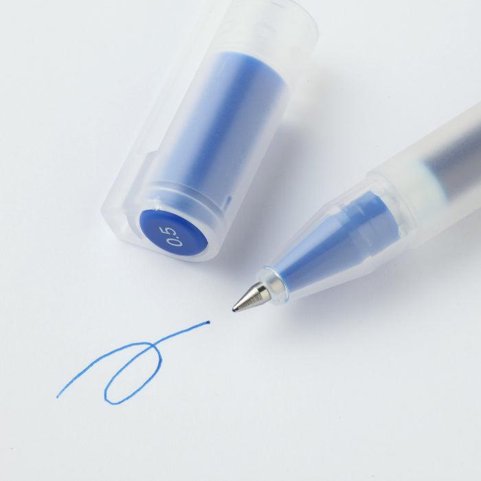 Muji Kapaklı Jel Kalem 0.5 mm Mavi 