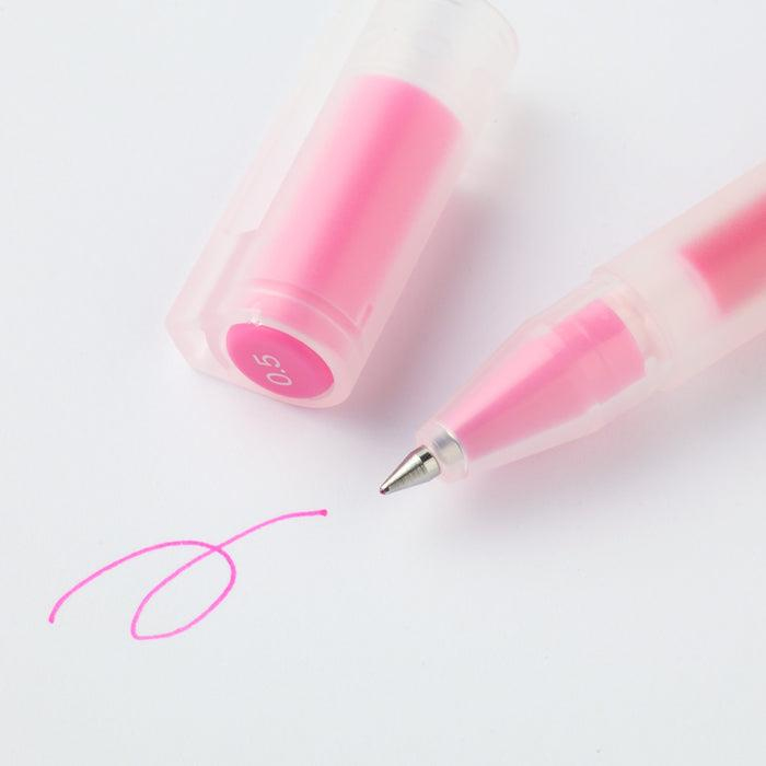 Muji Kapaklı Jel Kalem 0.5 mm Pembe 