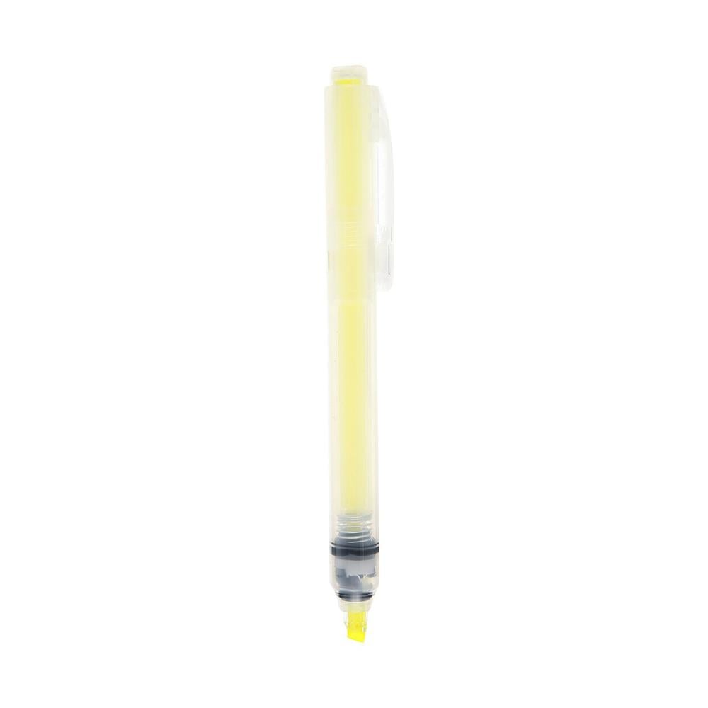 Muji Push Botton Basmalı Neon Sarı Highlighter