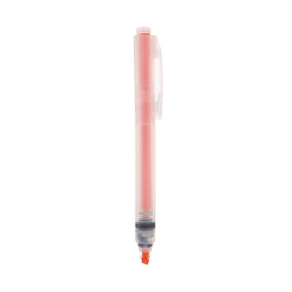 Muji Push Botton Basmalı Neon Turuncu Highlighter