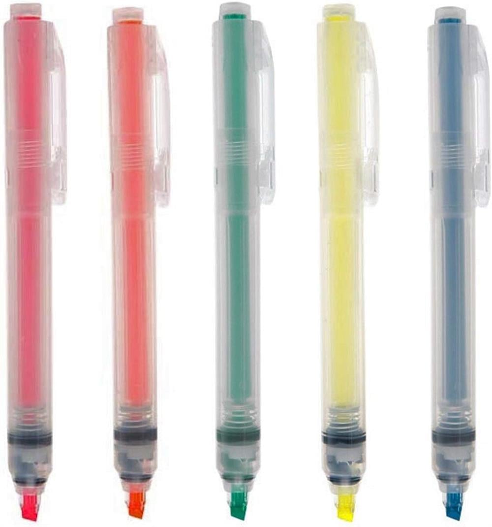 Muji Push Botton Basmalı Neon Turuncu Highlighter