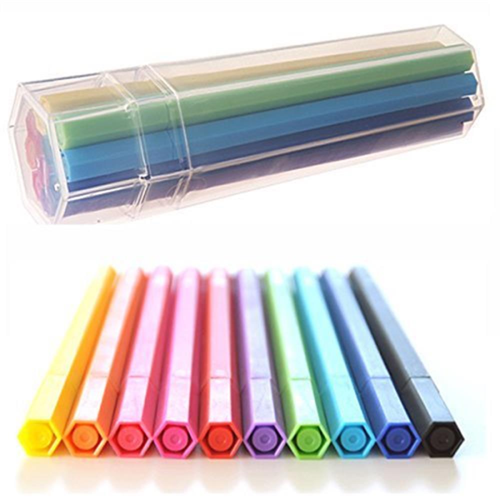 Muji Su Bazlı Hexagon 10'lu Keçeli Kalem Seti