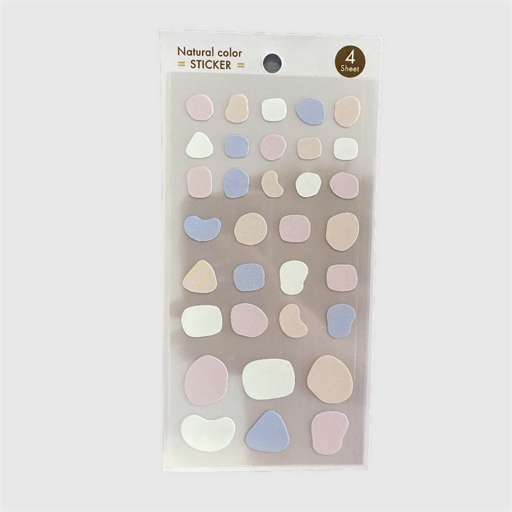 Natural Color Sticker Set