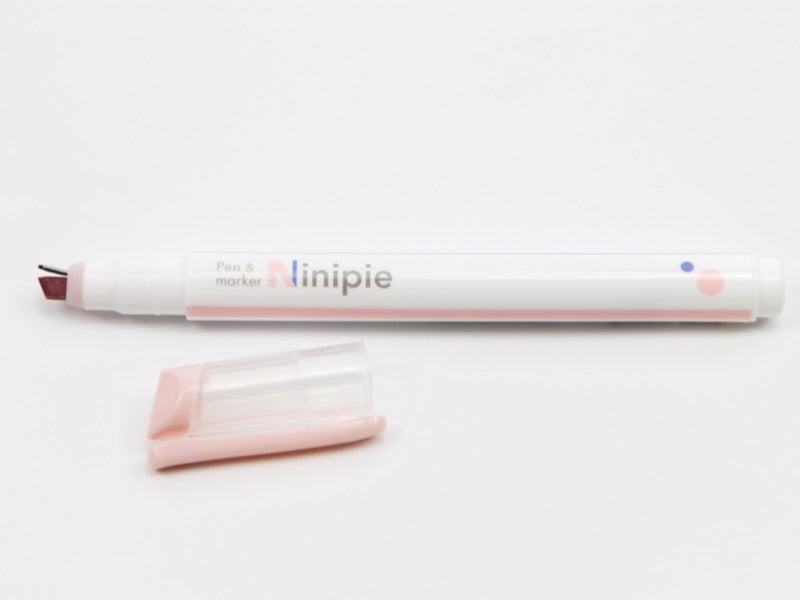 Ninipie Dual Tipped Çift Uçlu Fosforlu Kalem Açık Pembe