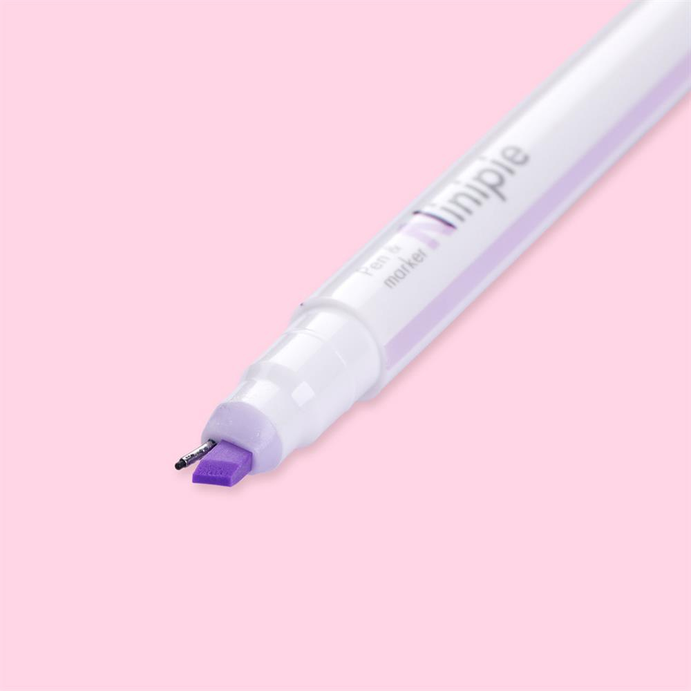 Ninipie Dual Tipped Çift Uçlu Fosforlu Kalem Lila 