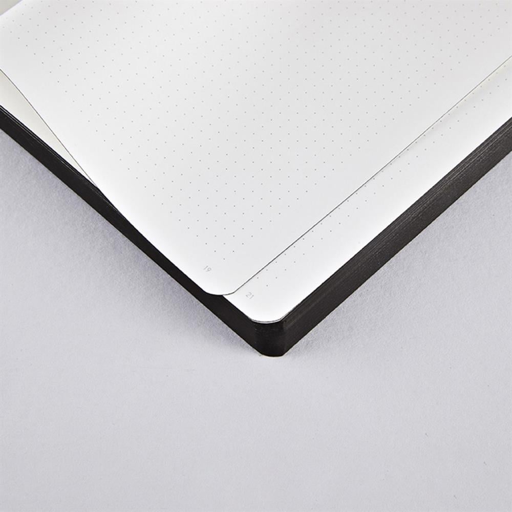 Nuuna Gri Noktalı A5 Defter Voyager Black