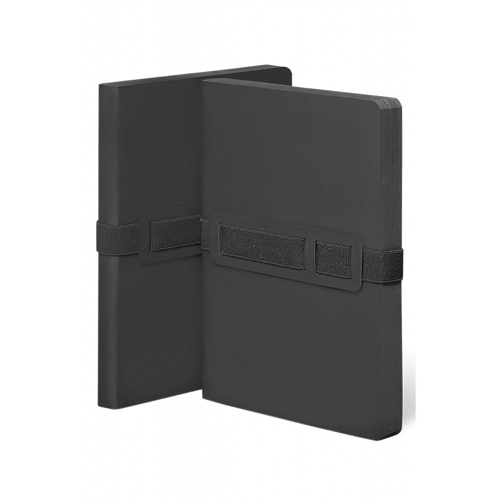 Nuuna Gri Noktalı A5 Defter Voyager Black