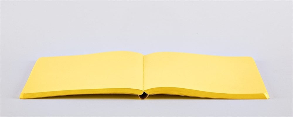 Nuuna Not White Sarı - Çizgisiz A5 Defter 