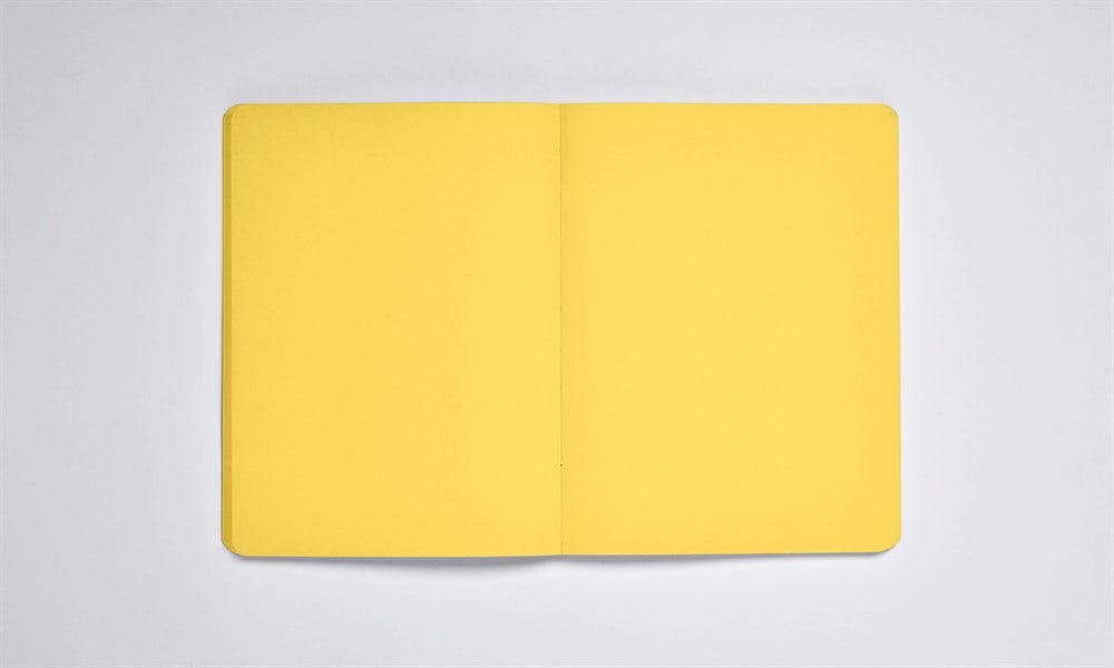 Nuuna Not White Sarı - Çizgisiz A5 Defter 