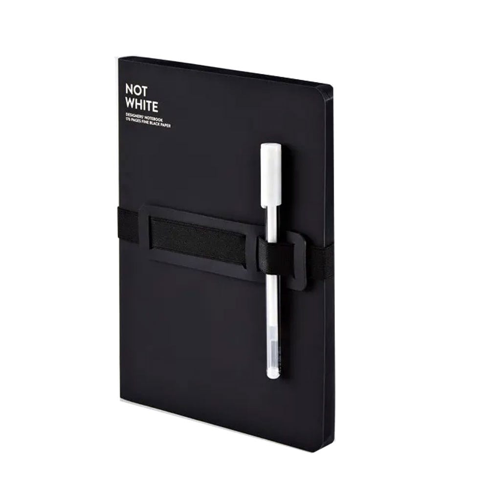 Nuuna Not White Siyah - Çizgisiz A5 Defter