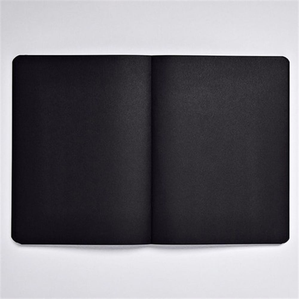 Nuuna Not White Siyah - Çizgisiz A5 Defter