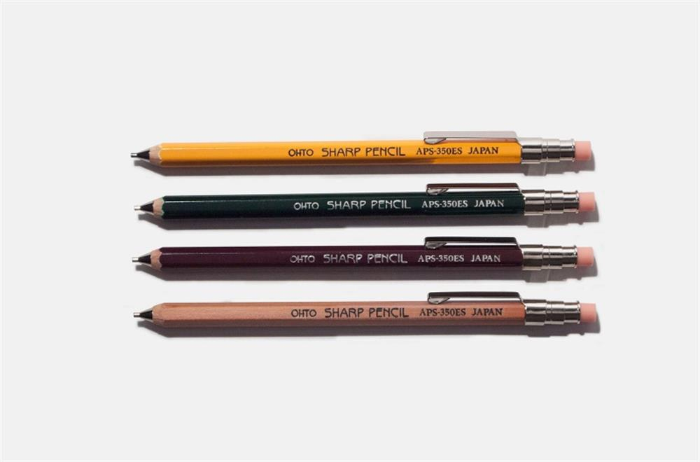 Ohto Wood Sharp Mini Mekanik Kurşun Kalem 0.5mm Yeşil APS-350ES