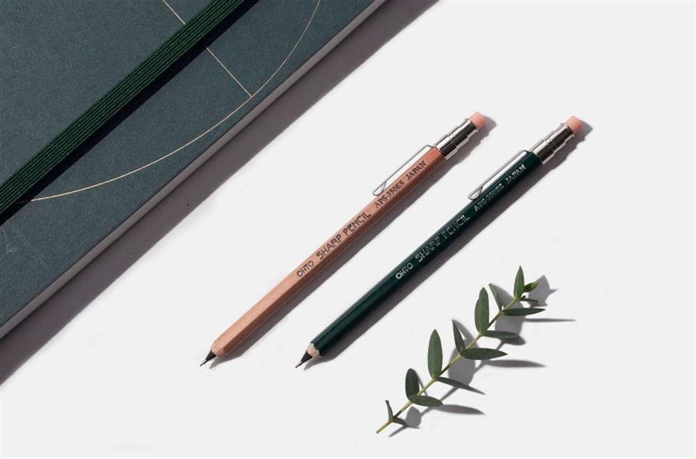 Ohto Wood Sharp Mini Mekanik Kurşun Kalem 0.5mm Natural APS-350ES