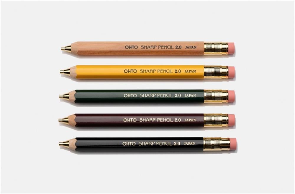 Ohto Wooden Versatil Kalem 2.0mm Sarı APS-680E