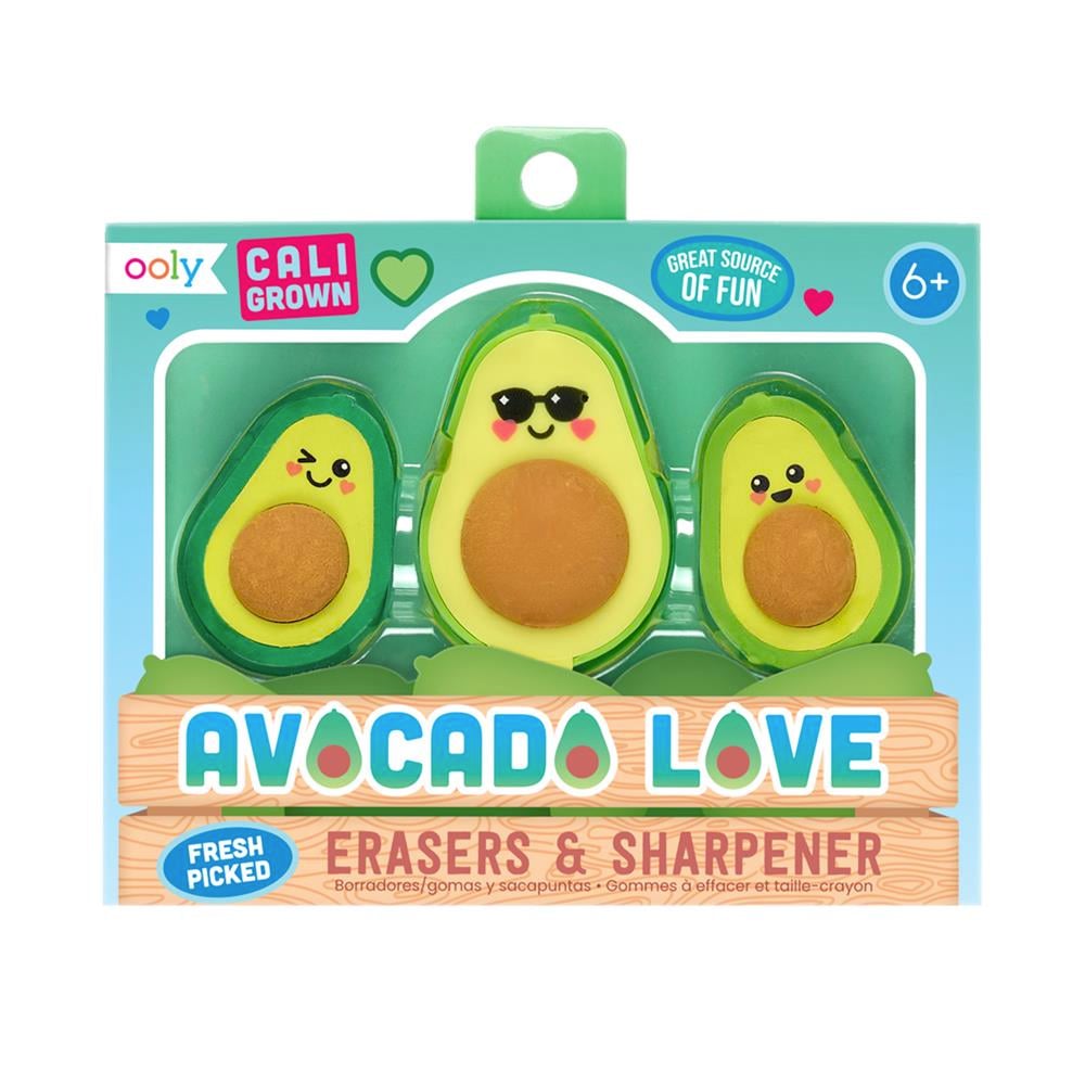 Ooly Avocado Love Silgi & Kalemtraş 3’lü Set
