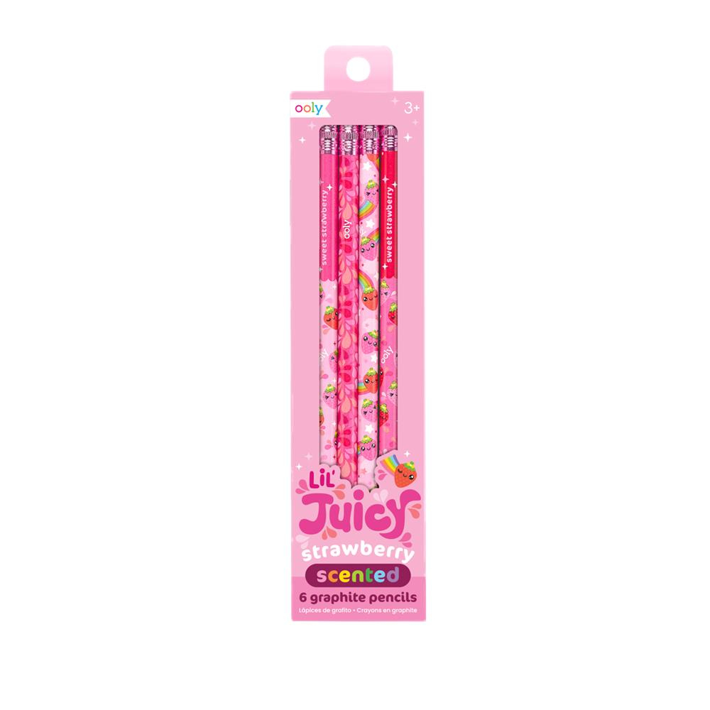 Ooly Lil Juicy Çilek Kokulu 6lı Kurşun Kalem Seti