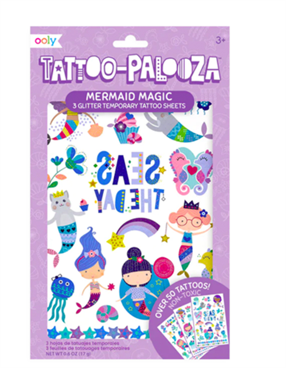 Ooly Tattoo Palooza Geçici Dövme Seti - Mermaid Magic