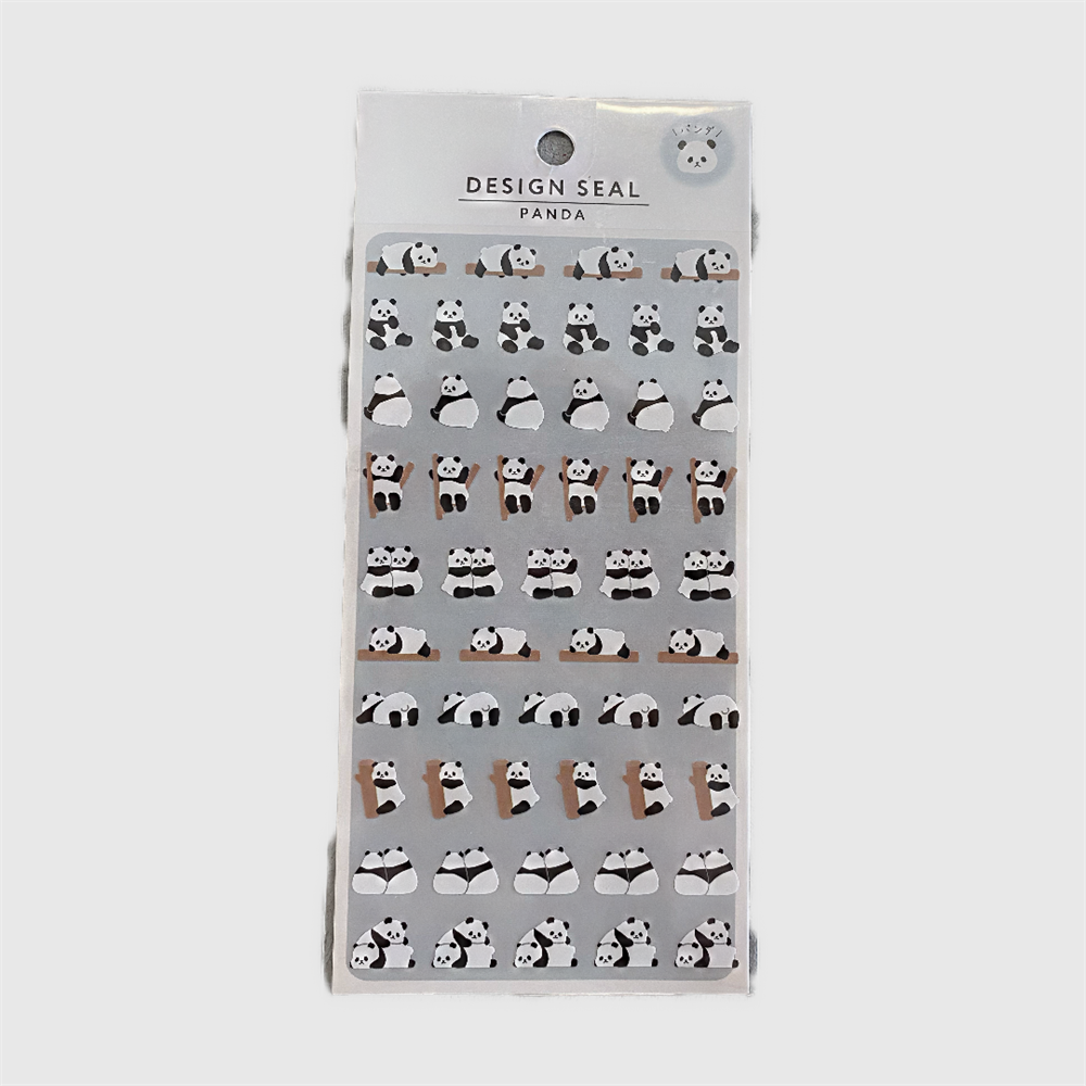Panda Wood Sticker Set