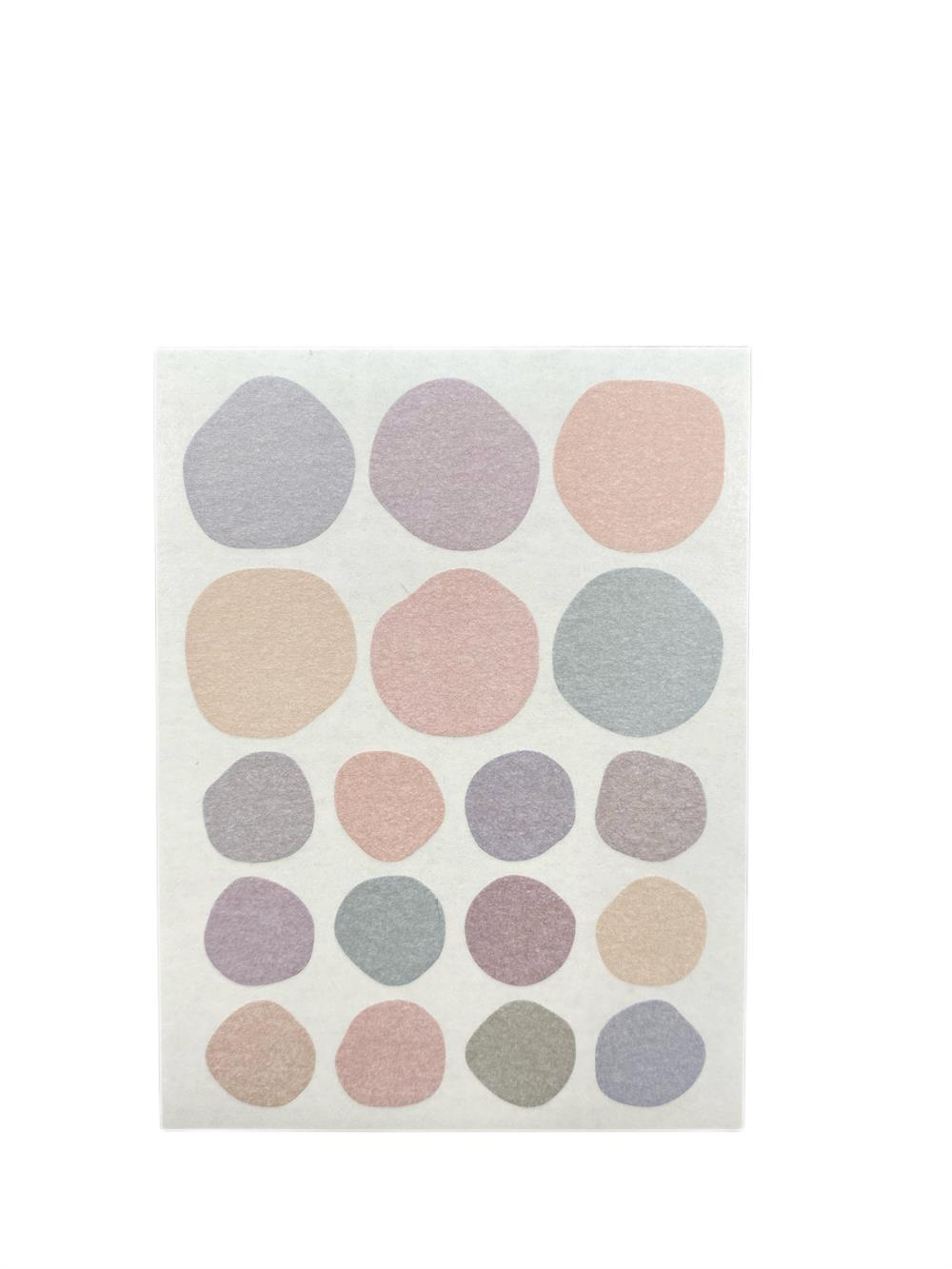 Pastel Dots Sticker Set-72 Parça