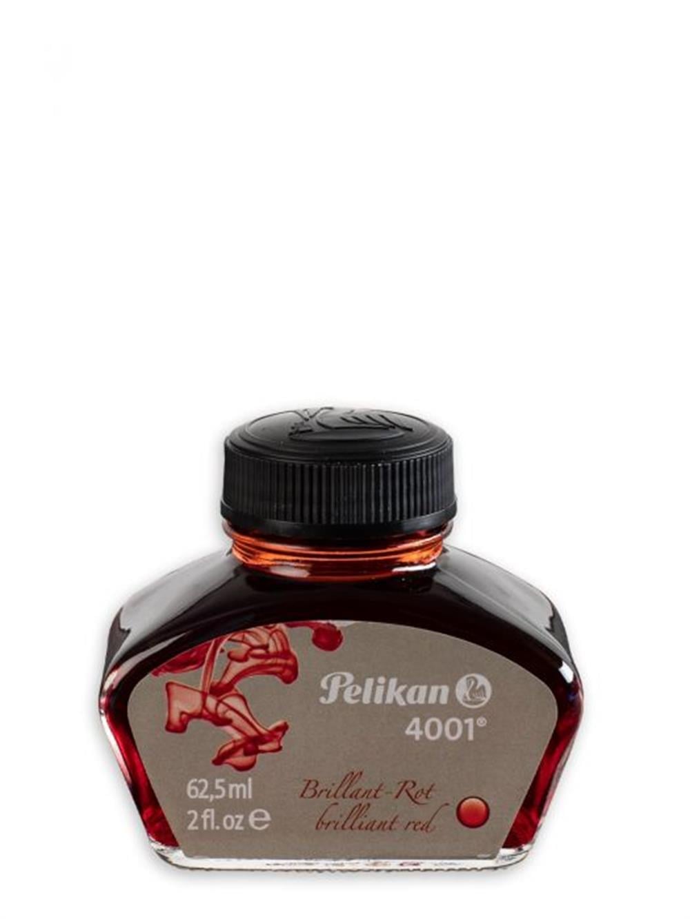 Pelikan 4001 Brilliant Kırmızı Şişe Mürekkep 62,5 ml