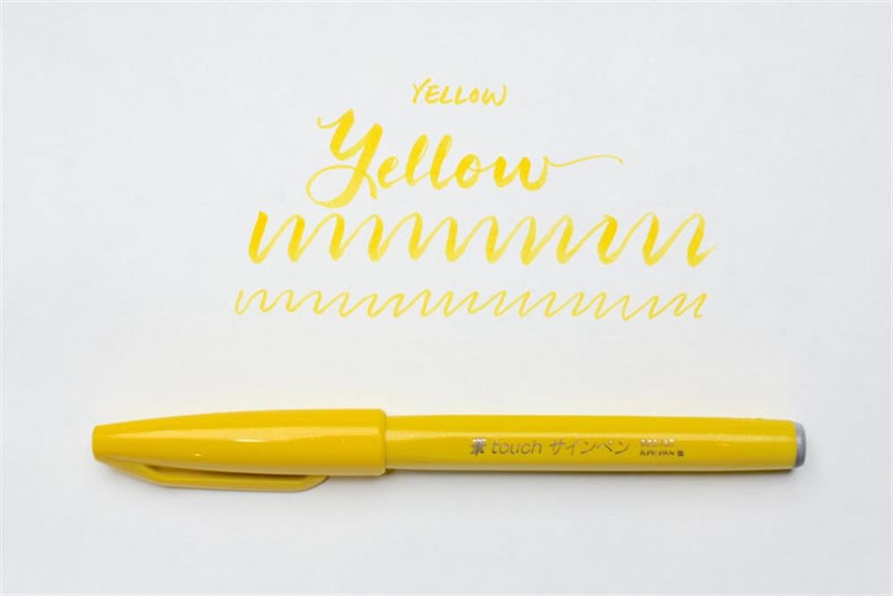 Pentel Brush Sign Fırça Uçlu Keçeli Kalem SES15C Yellow