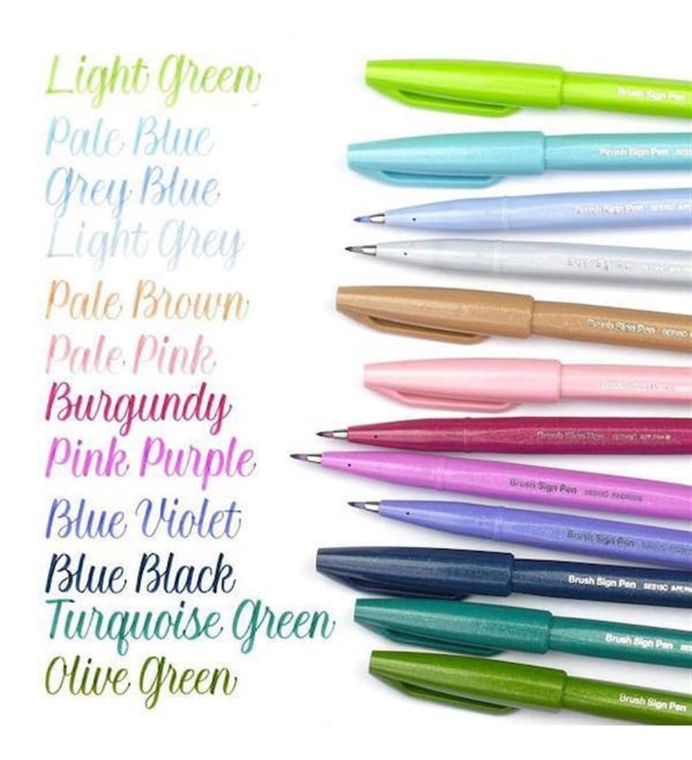 Pentel Brush Sign Fırça Uçlu Keçeli Kalem SES15C Yellow