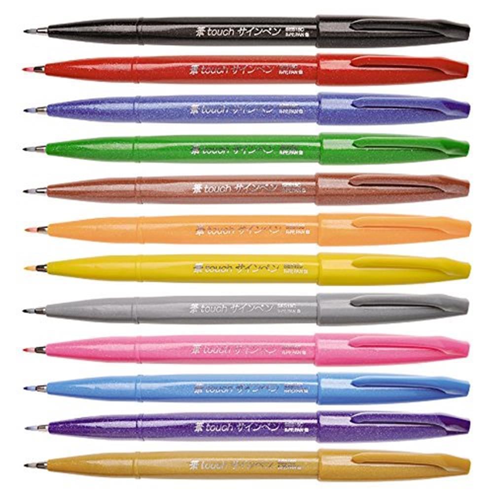 Pentel Brush Sign Fırça Uçlu Keçeli Kalem SES15C Yellow