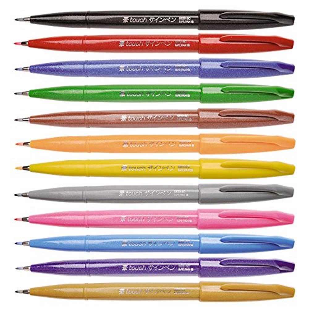 Pentel Brush Sign Fırça Uçlu Keçeli Kalem SES15C Yellow