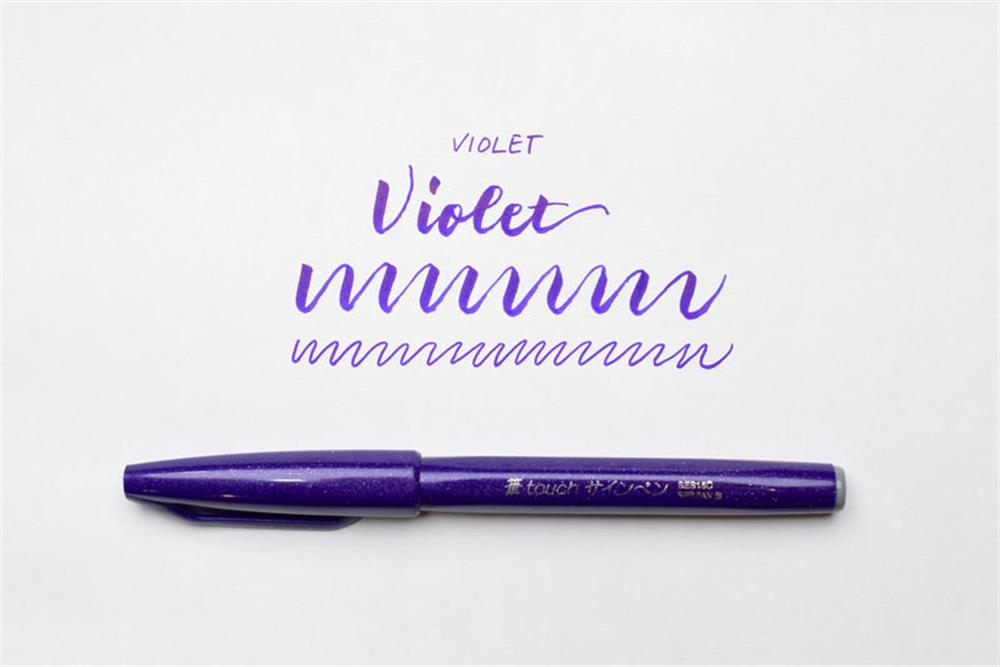 Pentel Brush Sign Fırça Uçlu Keçeli Kalem SES15C Violet