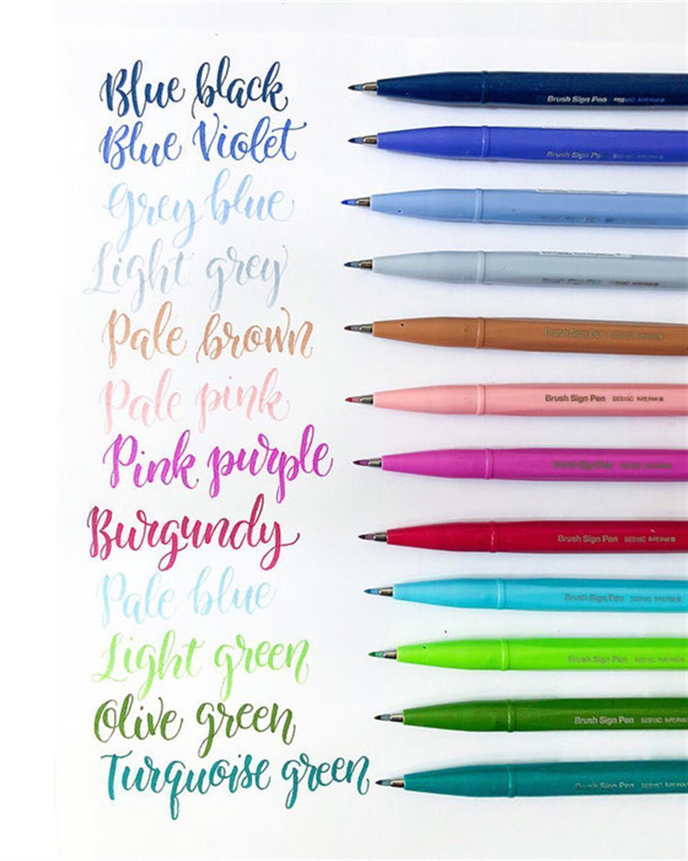 Pentel Brush Sign Fırça Uçlu Keçeli Kalem SES15C Yellow