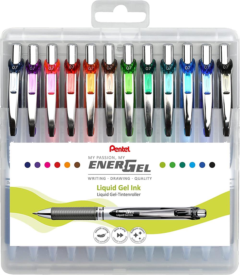 Pentel EnerGel Deluxe RTX Jel Mürekkepli 12'li Set