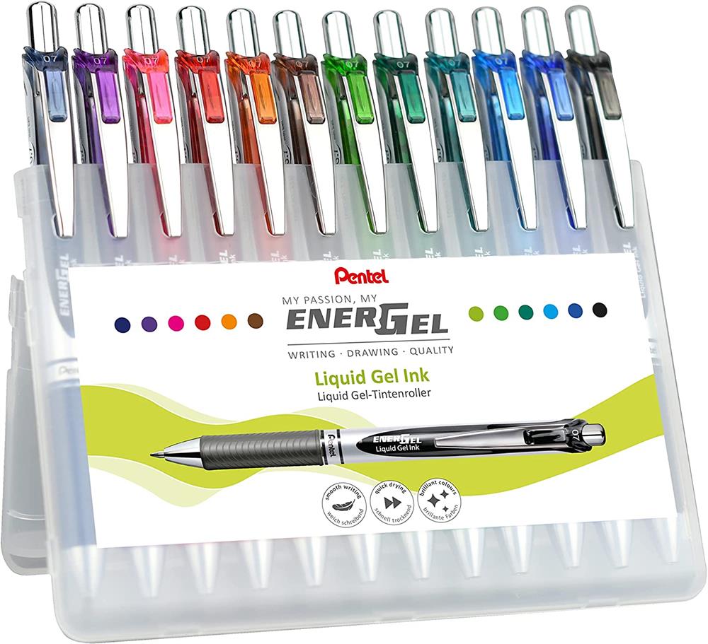 Pentel EnerGel Deluxe RTX Jel Mürekkepli 12'li Set