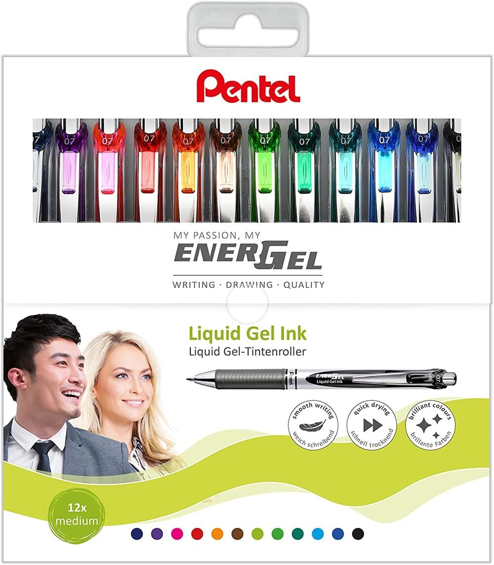 Pentel EnerGel Deluxe RTX Jel Mürekkepli 12'li Set