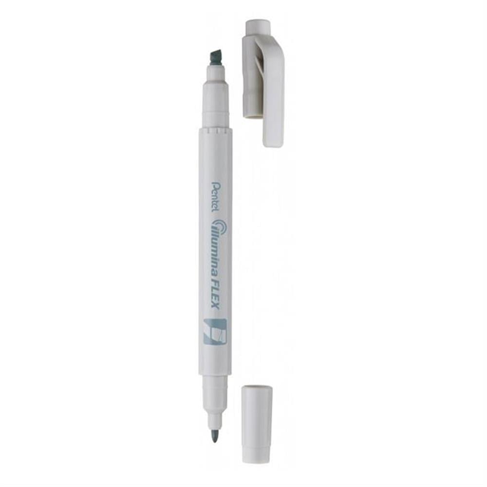 Pentel Marker İllumina Flex Pastel Kalem Grey 