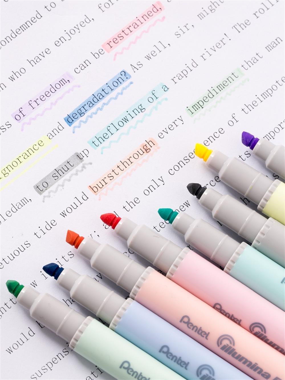 Pentel Marker İllumina Flex Pastel Kalem Açık Mavi