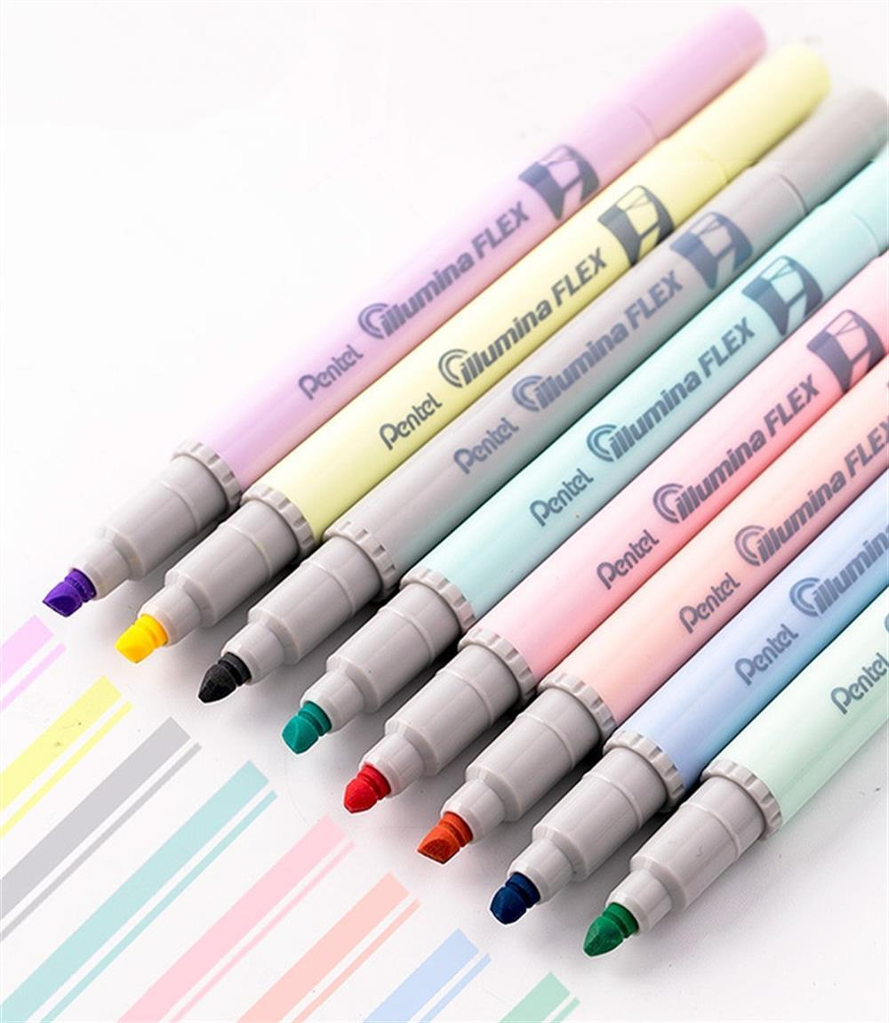 Pentel Marker İllumina Flex Pastel Kalem Grey 
