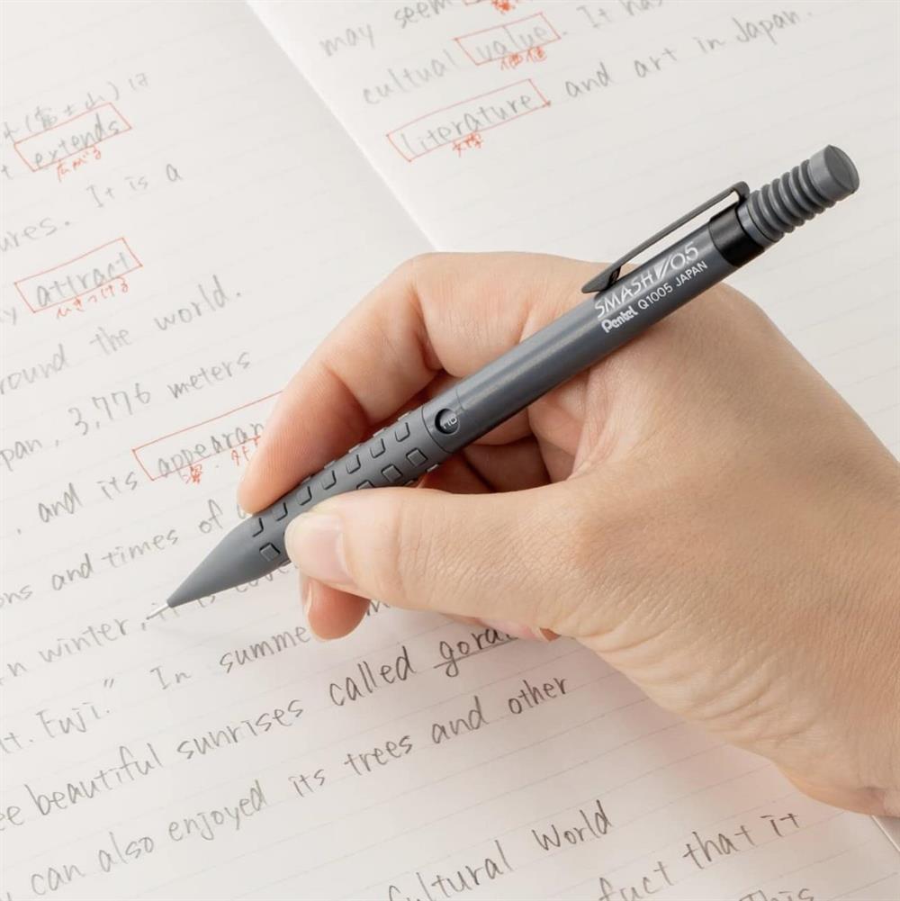 Pentel Smash Q1005 Gri 0.5 Mekanik Uçlu Kalem